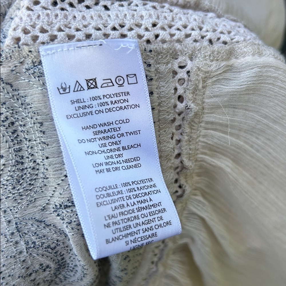 Anthropologie Meave Toronto Maxi Dress Bohemian Boho Embroidered Flowy Gauze Sm - Picture 7 of 10